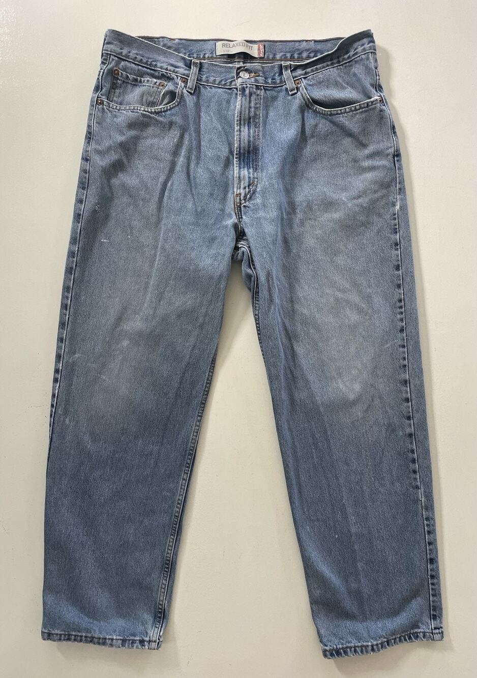 Men Levi's 550 Blue Jeans 38x30 -36x29 Relaxed Fit Light Wash Mid Rise Straight